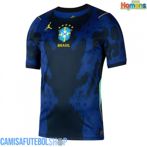 Camisa de time de futebol Brasil Replicas 2º Equipamento Mundo 2026 Manga Curta